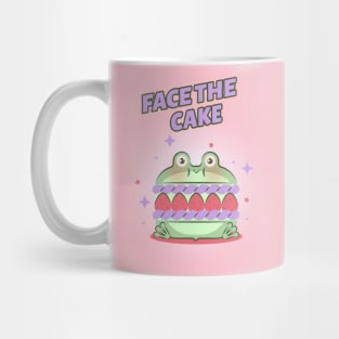 Face the Cake Ironic Ugly Cake Baking T-Shirt Mug